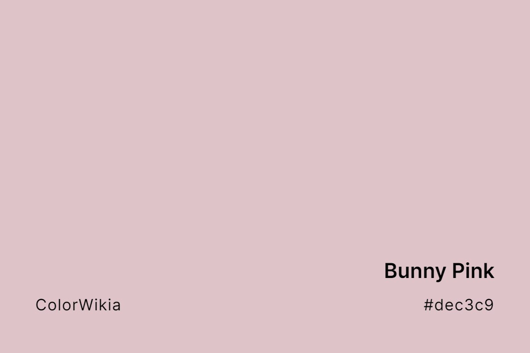 bunny pink color dec3c9