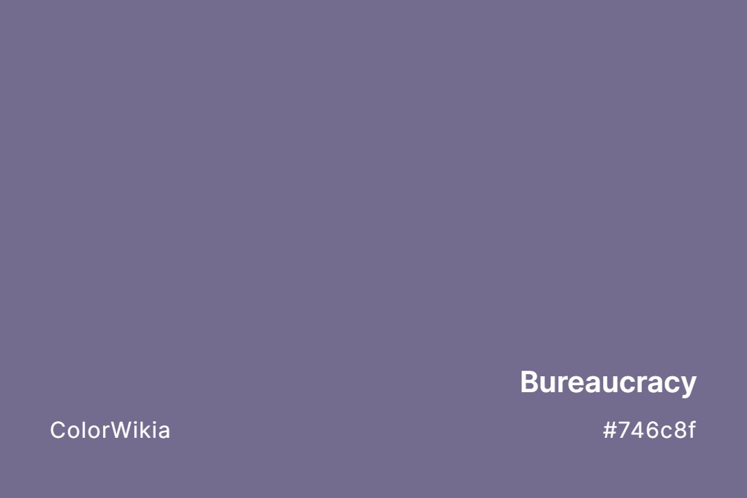 Bureaucracy Color – #746c8f: Codes and Complete Breakdown