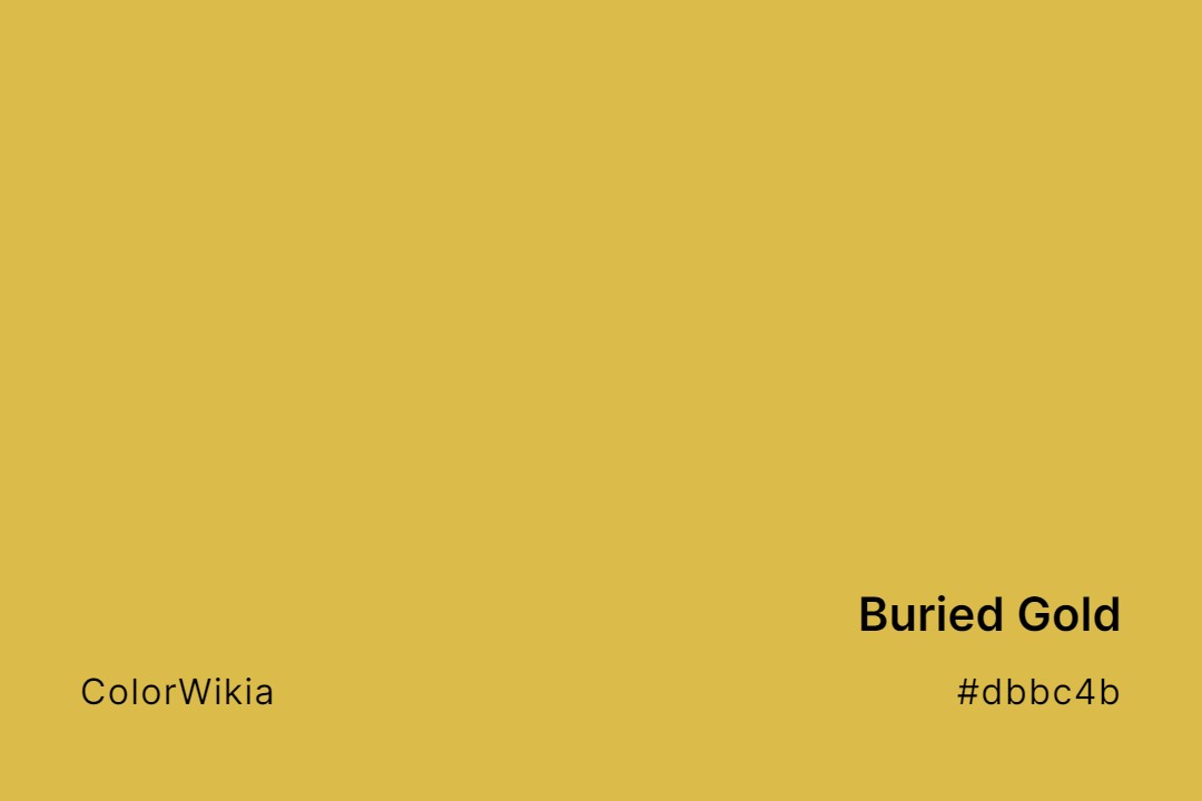 Buried Gold Color – #dbbc4b: Codes and Complete Breakdown