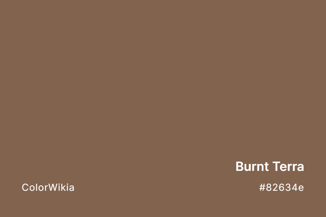 burnt terra color 82634e