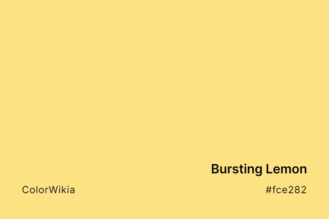 Bursting Lemon Color – #fce282: Codes and Complete Breakdown