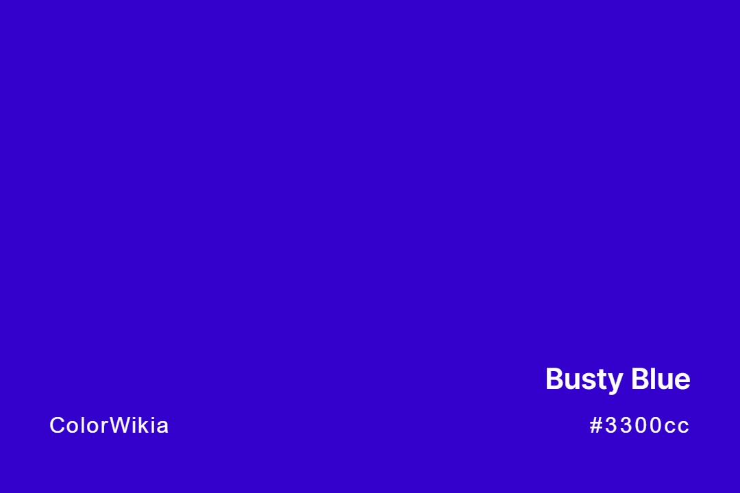 Busty Blue Color – #3300cc: Codes and Complete Breakdown