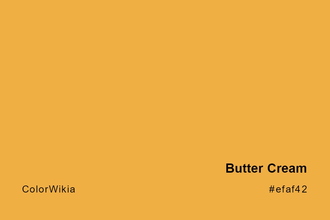 Butter Cream Color – #efaf42: Codes and Complete Breakdown