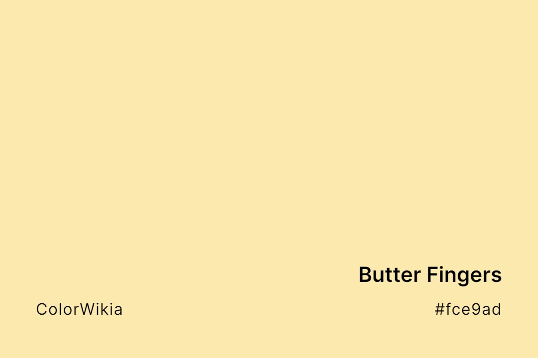 butter fingers color fce9ad