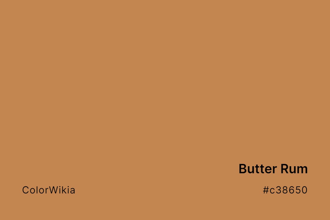 Butter Rum Color – #c38650: Codes and Complete Breakdown