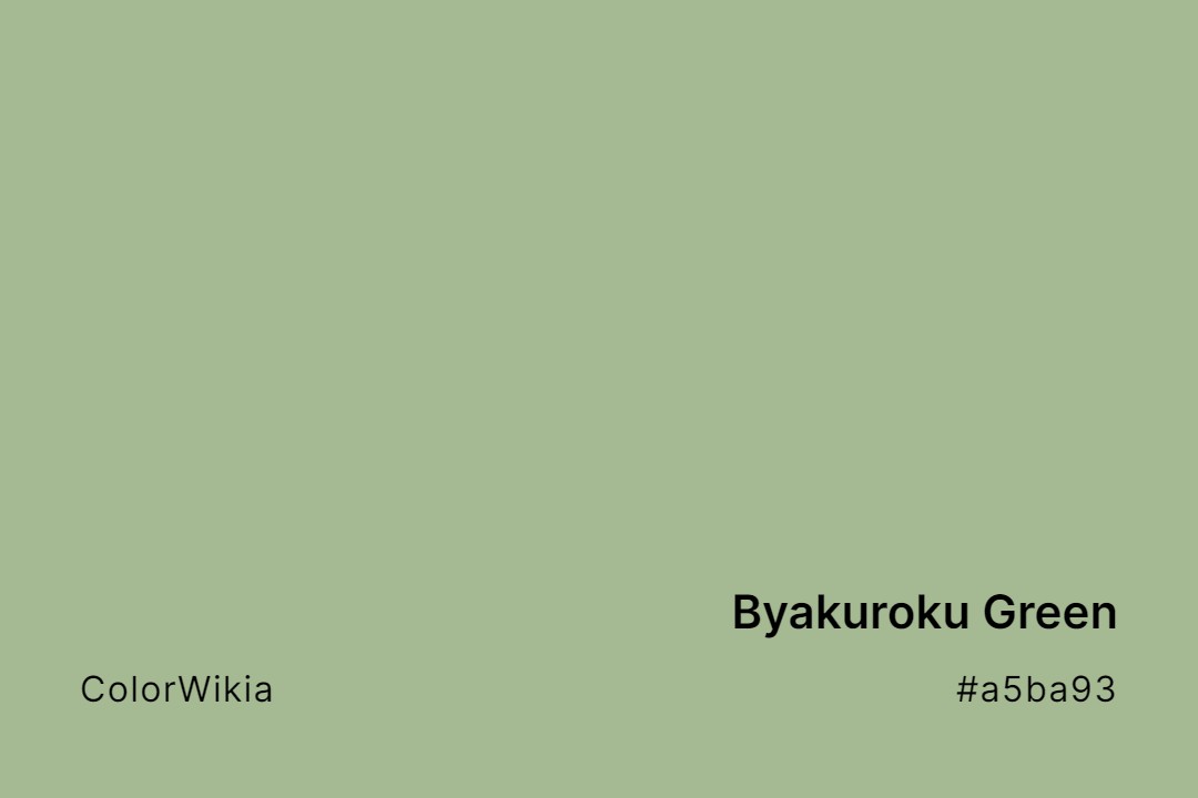Byakuroku Green Color – #a5ba93: Codes and Complete Breakdown