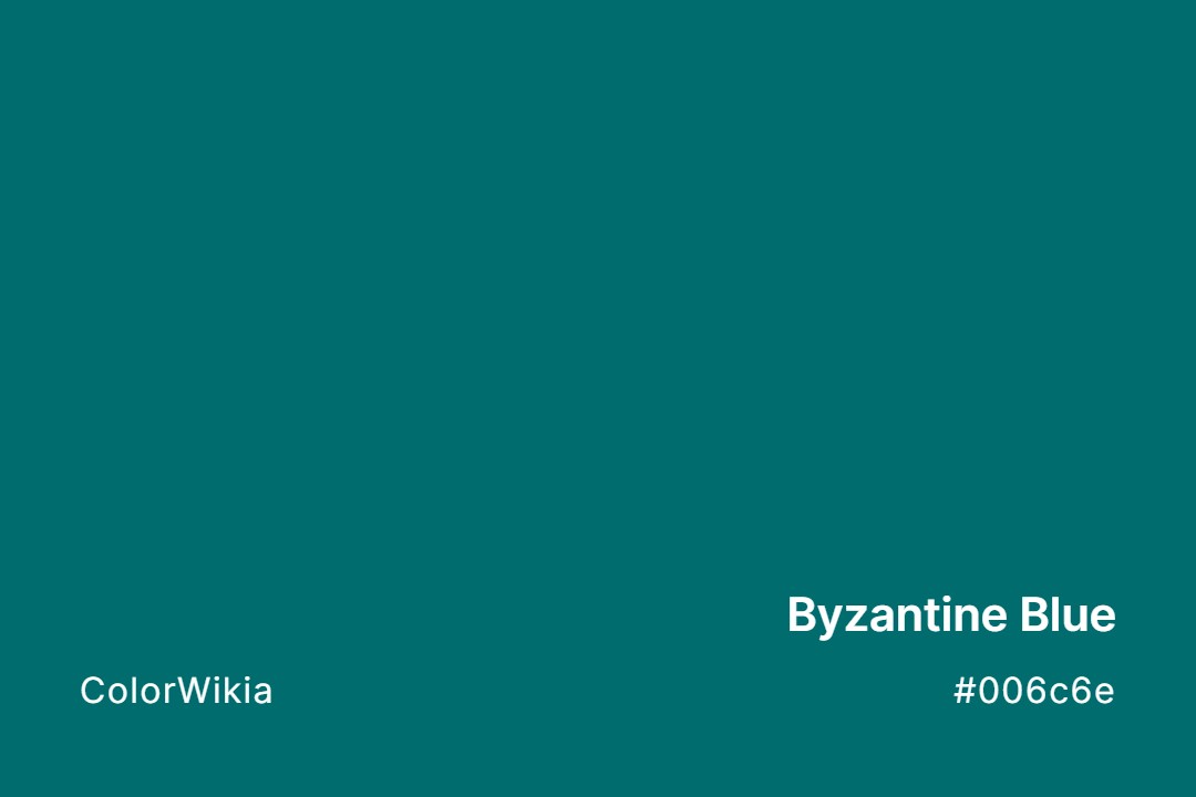 Byzantine Blue Color – #006c6e: Codes and Complete Breakdown