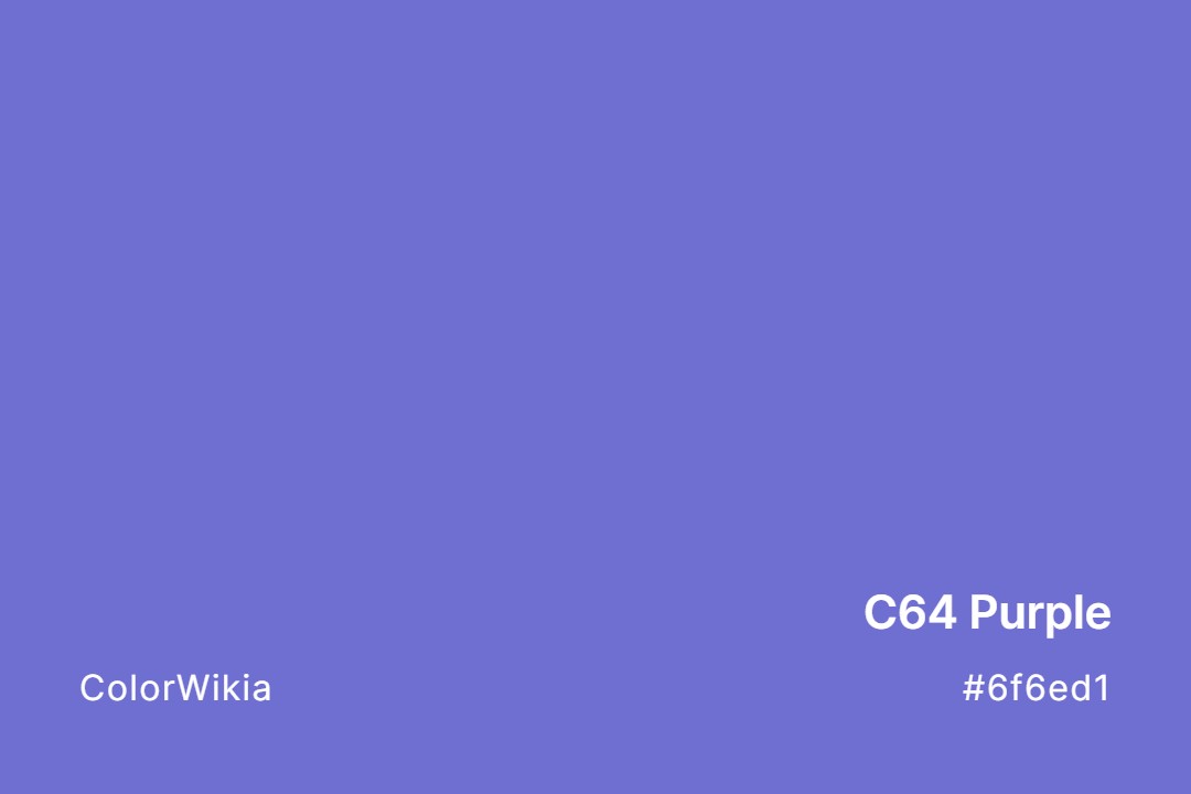 C64 Purple Color – #6f6ed1: Codes and Complete Breakdown