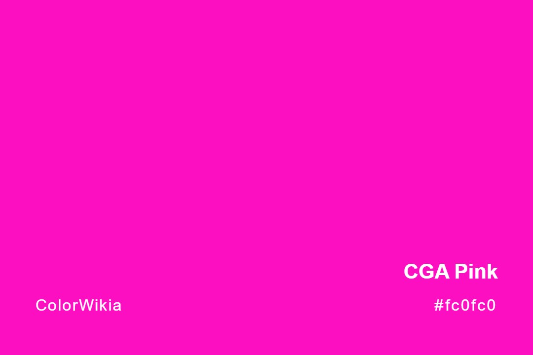 CGA Pink Color – #fc0fc0: Codes and Complete Breakdown