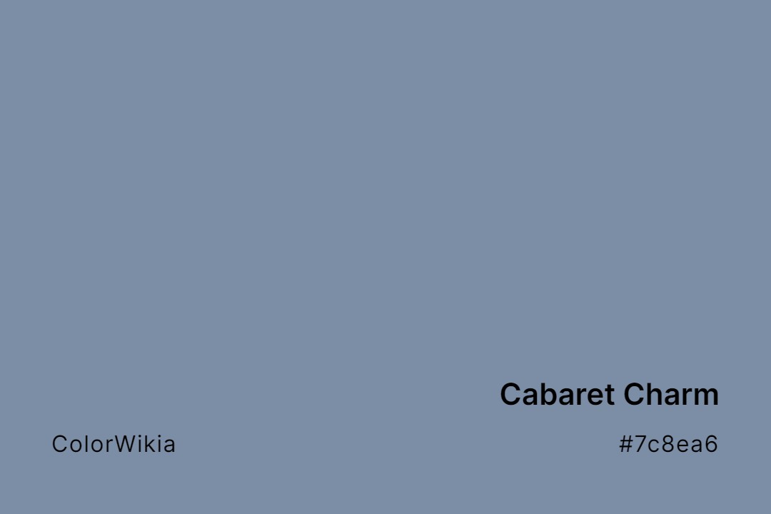 Cabaret Charm Color – #7c8ea6: Codes and Complete Breakdown