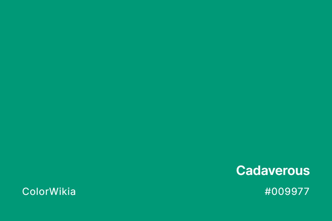 Cadaverous Color – #009977: Codes and Complete Breakdown
