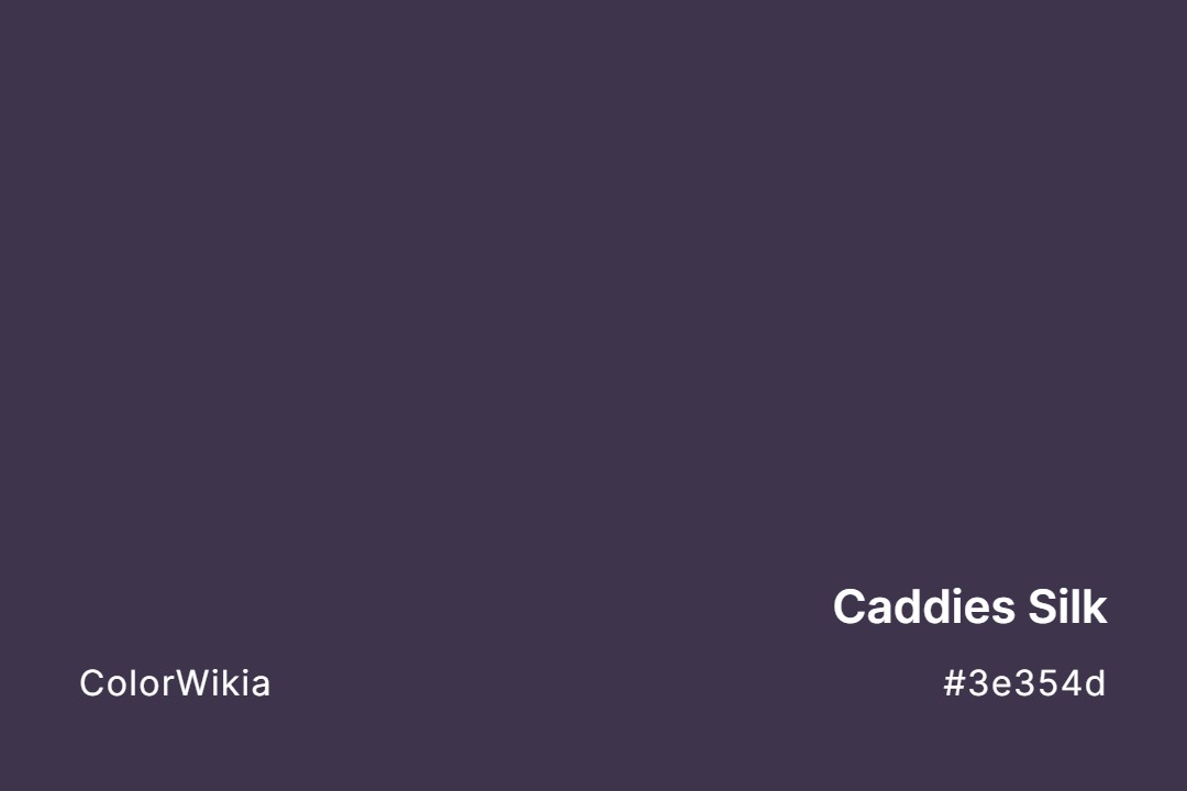 Caddies Silk Color – #3e354d: Codes and Complete Breakdown