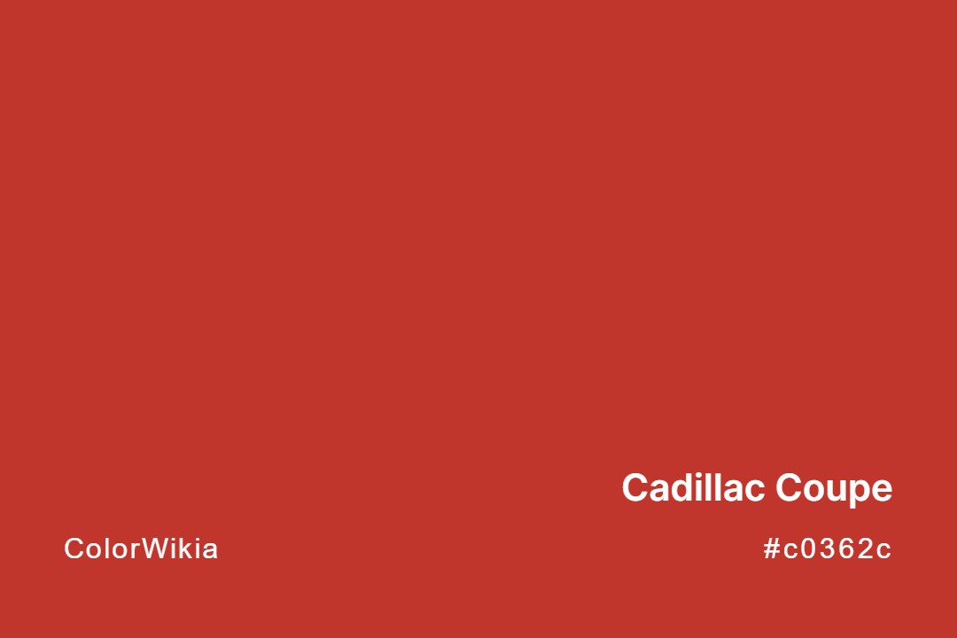 Cadillac Coupe Color – #c0362c: Codes and Complete Breakdown
