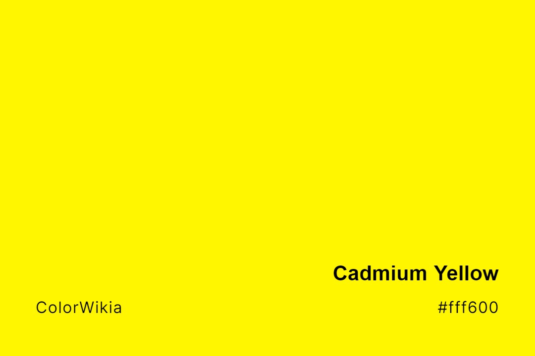 Cadmium Yellow Color – #fff600: Codes and Complete Breakdown