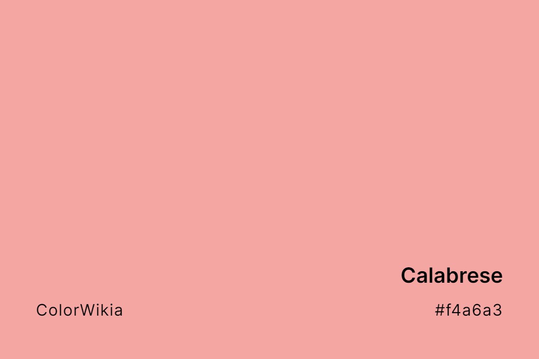 Calabrese Color – #f4a6a3: Codes and Complete Breakdown