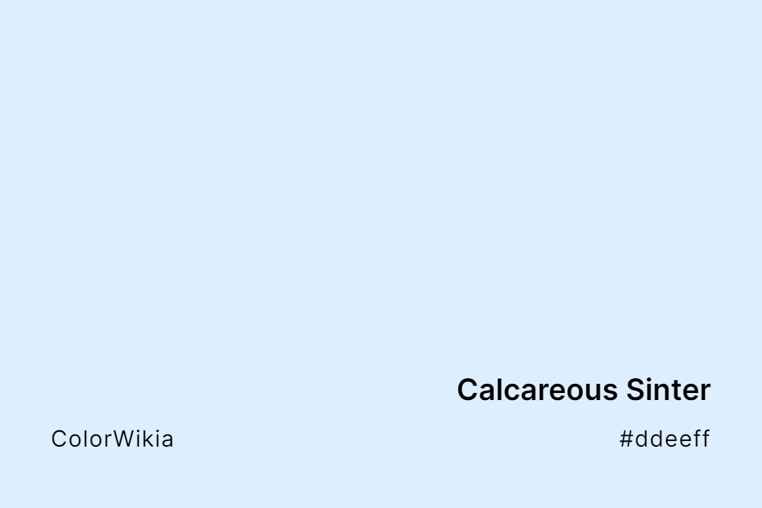Calcareous Sinter Color – #ddeeff: Codes and Complete Breakdown
