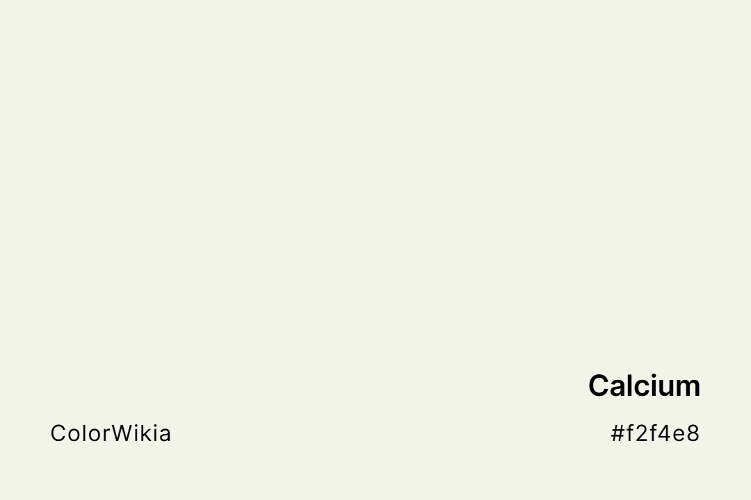 Calcium Color – #f2f4e8: Codes and Complete Breakdown