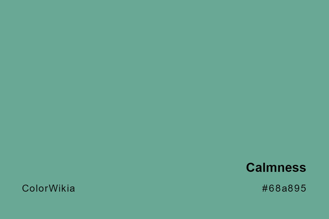 Calmness Color – #68a895: Codes and Complete Breakdown