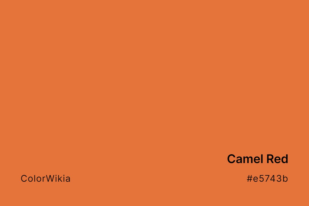 camel red color e5743b