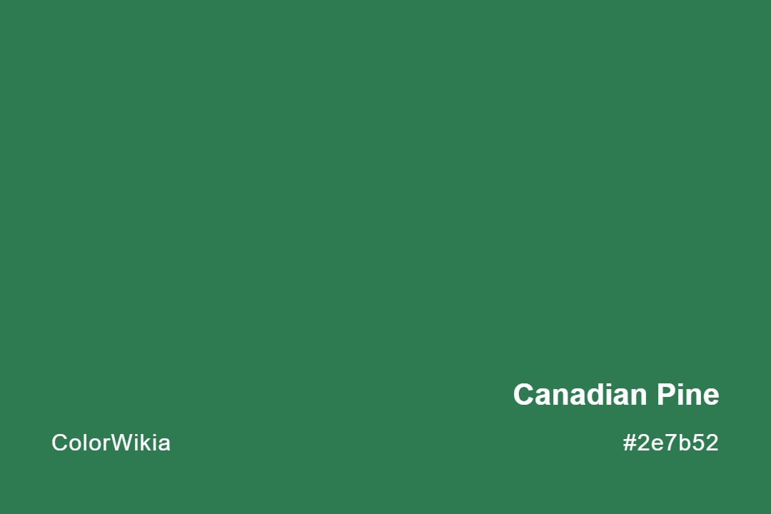 canadian pine color 2e7b52