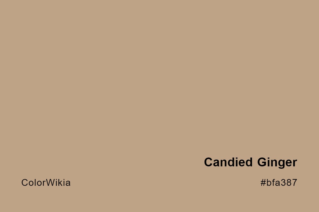 candied ginger color bfa387