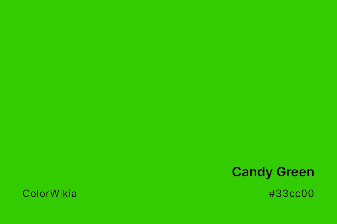 Candy Green Color – #33cc00: Codes and Complete Breakdown