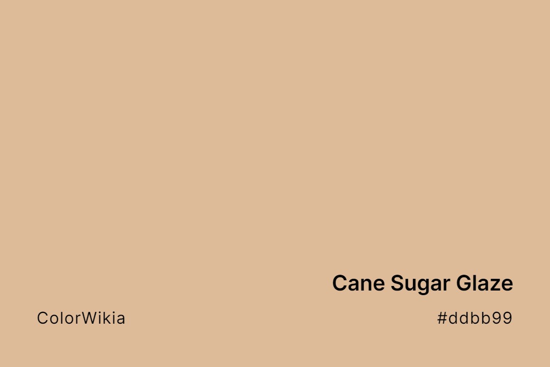 cane sugar glaze color ddbb99