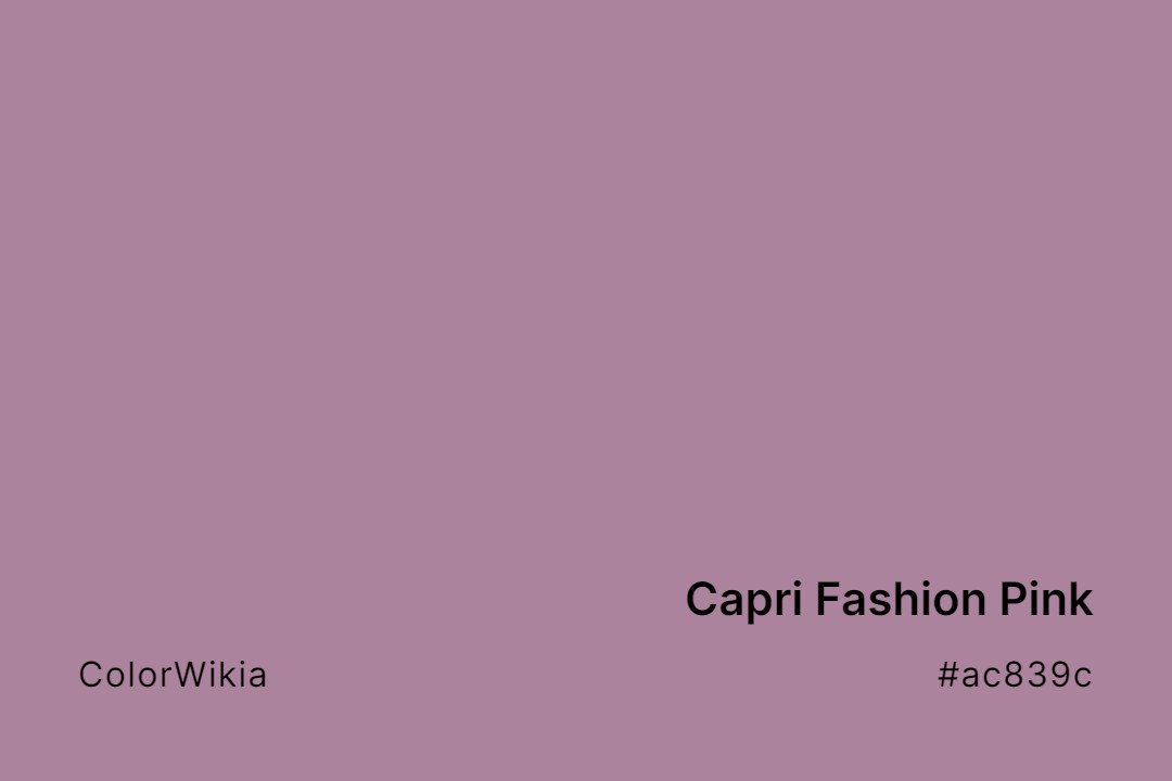 capri fashion pink color ac839c