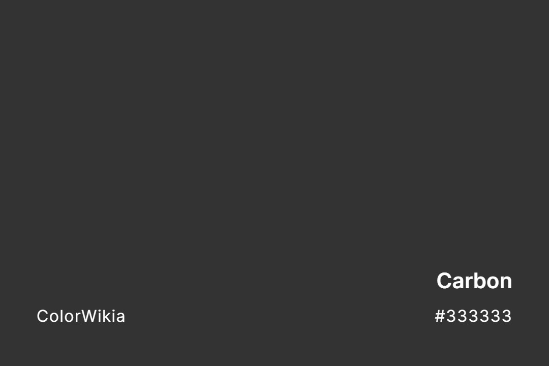 carbon color 333333
