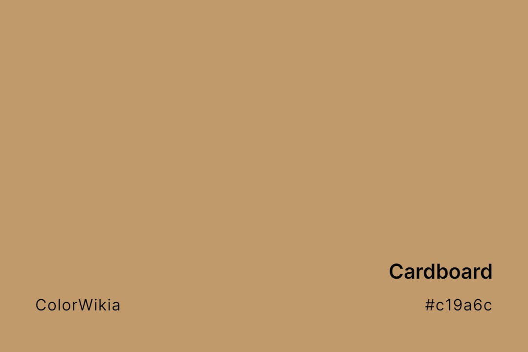 Cardboard Color – #c19a6c: Codes and Complete Breakdown