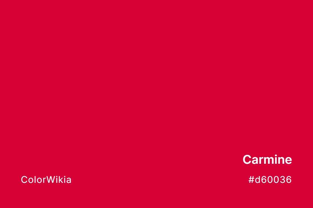 Carmine Color – #d60036: Codes and Complete Breakdown