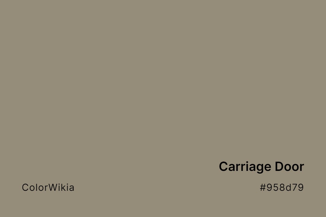 carriage door color 958d79