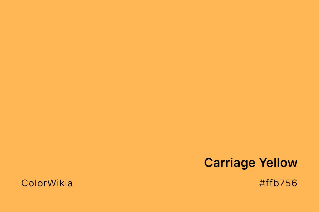 carriage yellow color ffb756