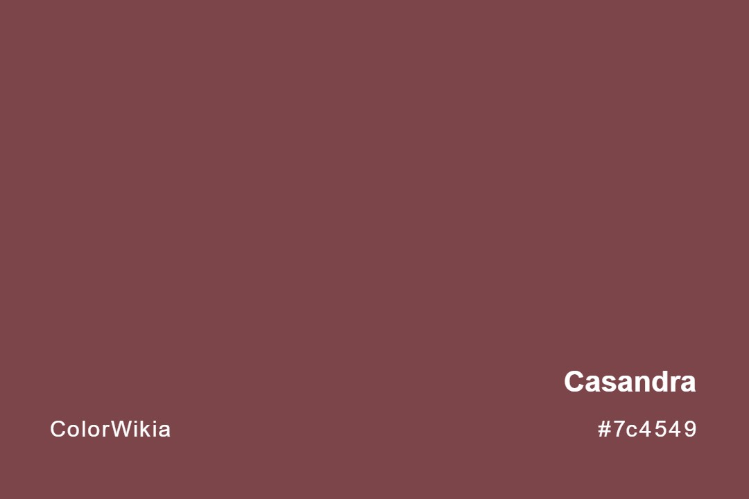 Casandra Color – #7c4549: Codes and Complete Breakdown