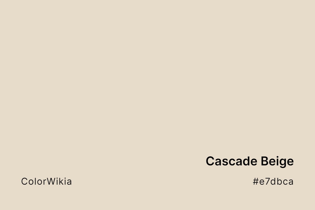 cascade beige color e7dbca