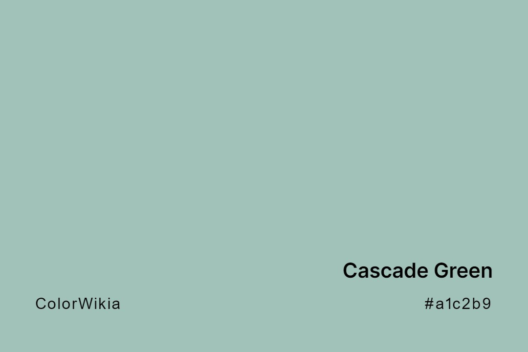 cascade green color a1c2b9