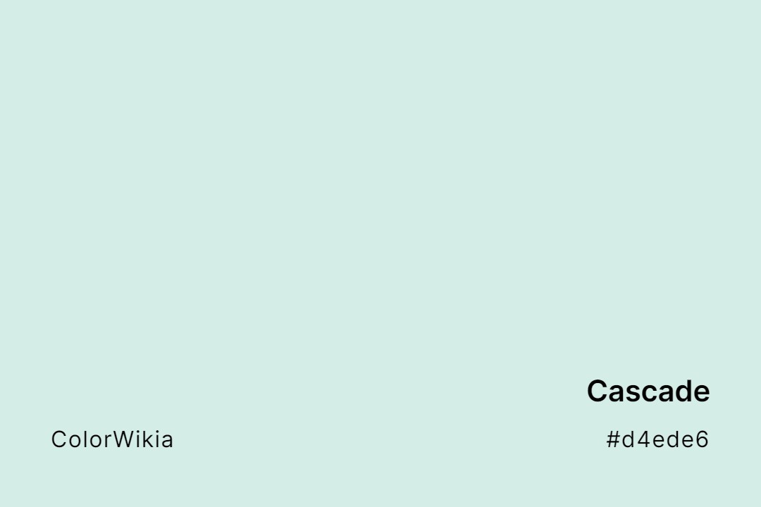 cascade color d4ede6
