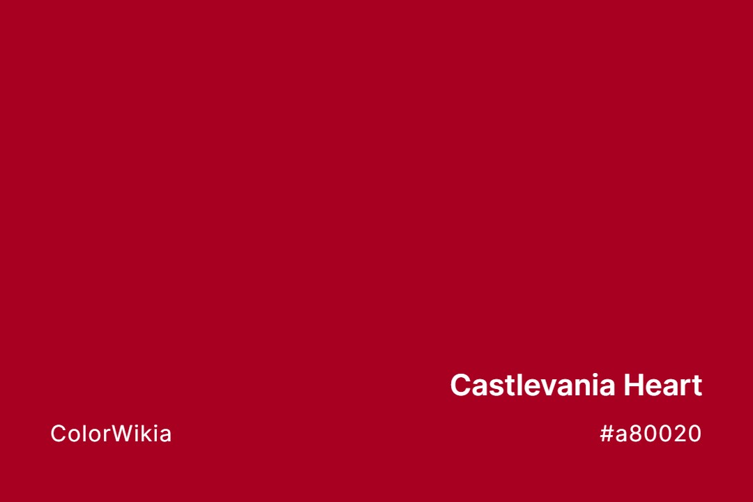 Castlevania Heart Color – #a80020: Codes and Complete Breakdown