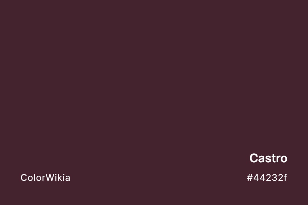 Castro Color – #44232f: Codes and Complete Breakdown