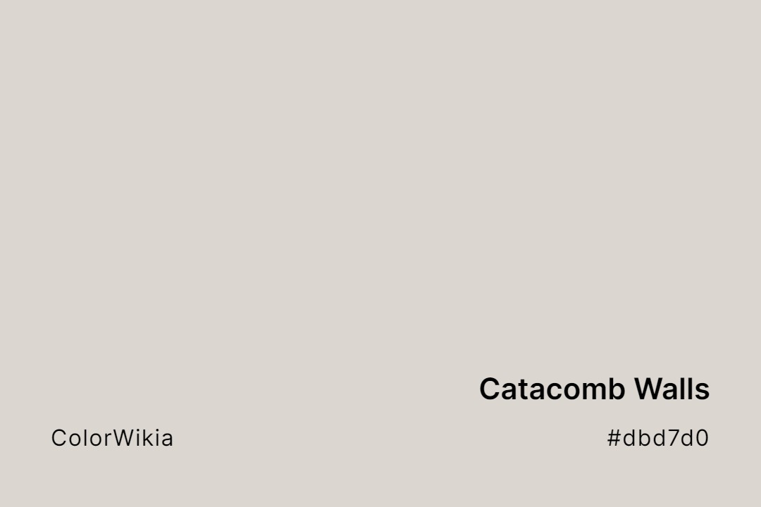 Catacomb Walls Color – #dbd7d0: Codes and Complete Breakdown