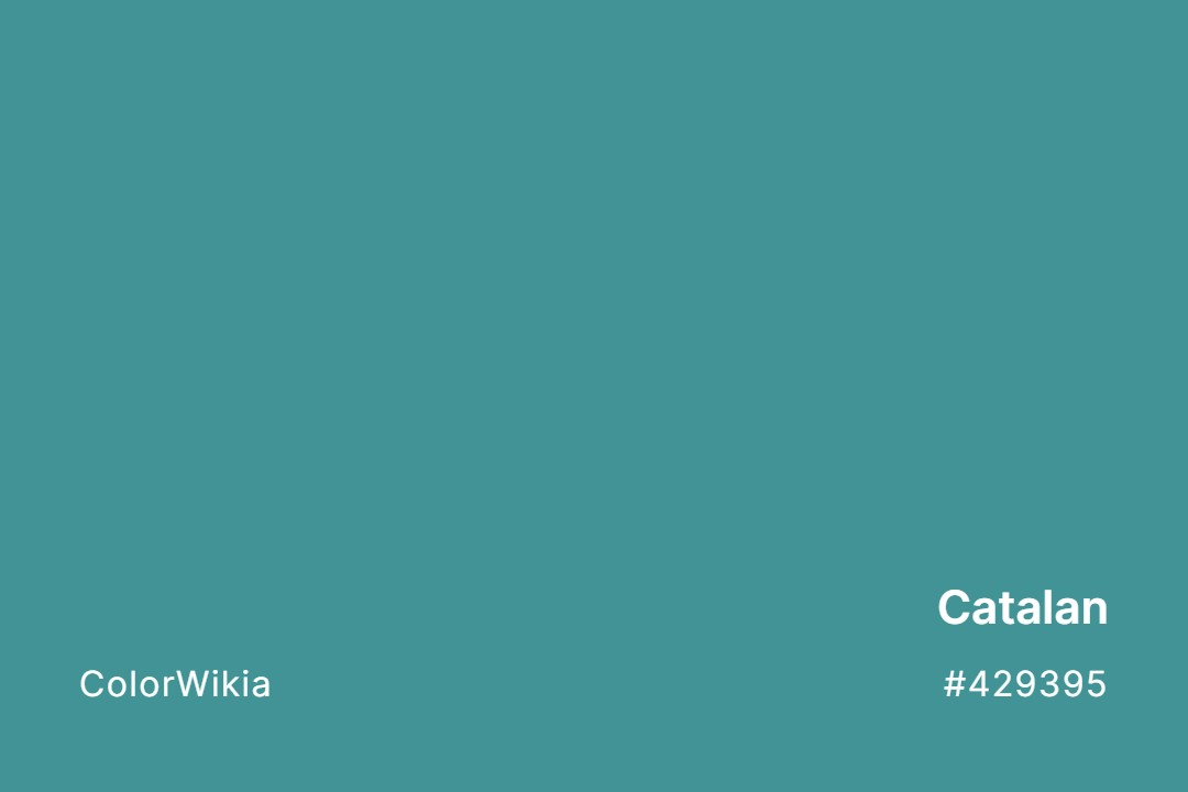 Catalan Color – #429395: Codes and Complete Breakdown