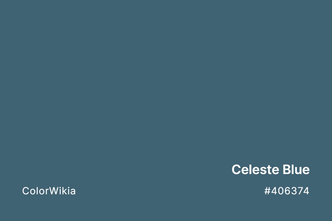 Celeste Blue Color – #406374: Codes and Complete Breakdown