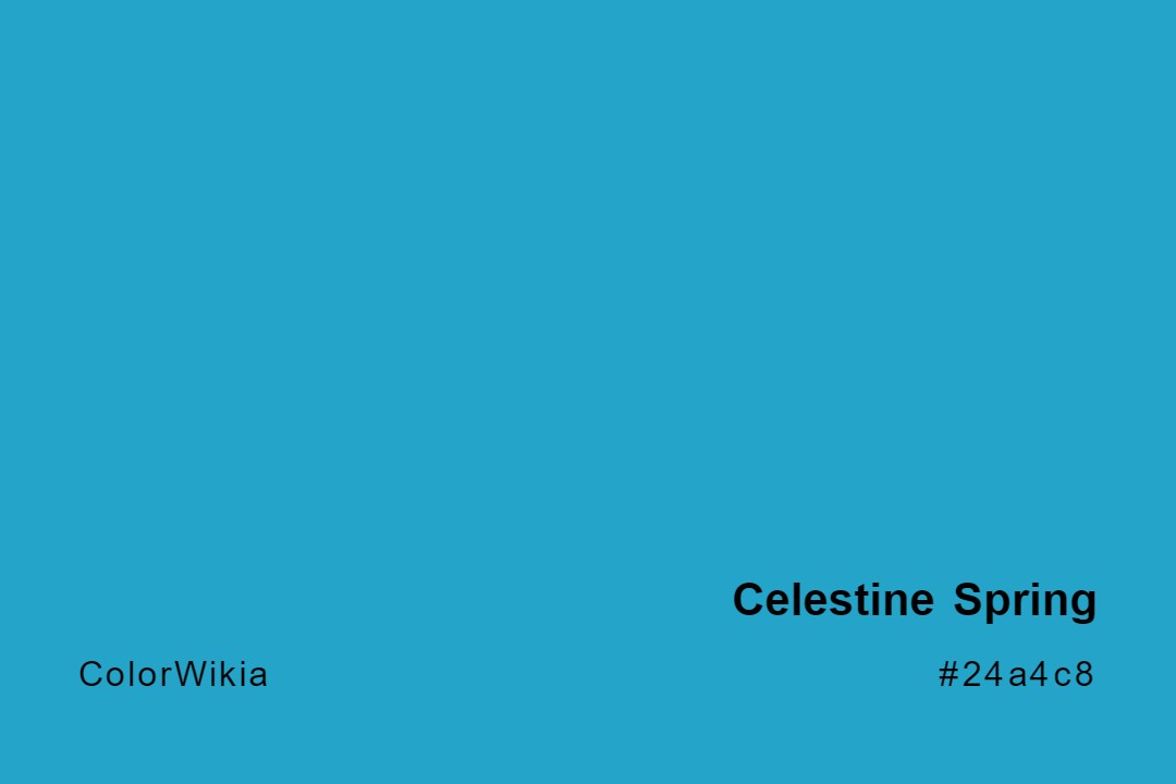 Celestine Spring Color – #24a4c8: Codes and Complete Breakdown