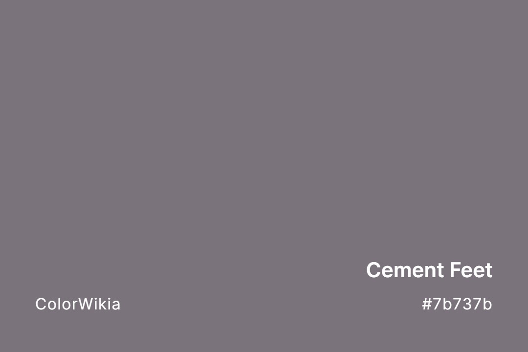 cement feet color 7b737b