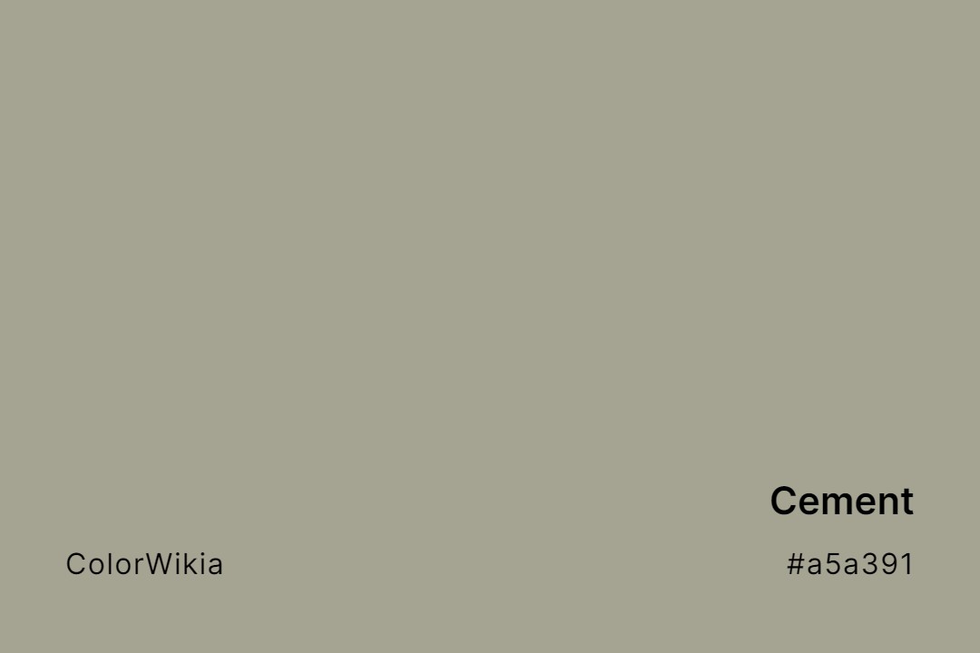 cement color a5a391