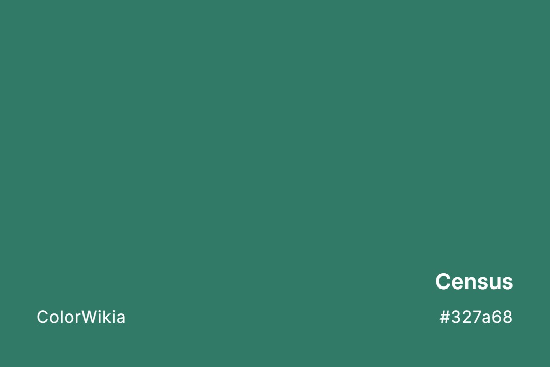 Census Color – #327a68: Codes and Complete Breakdown