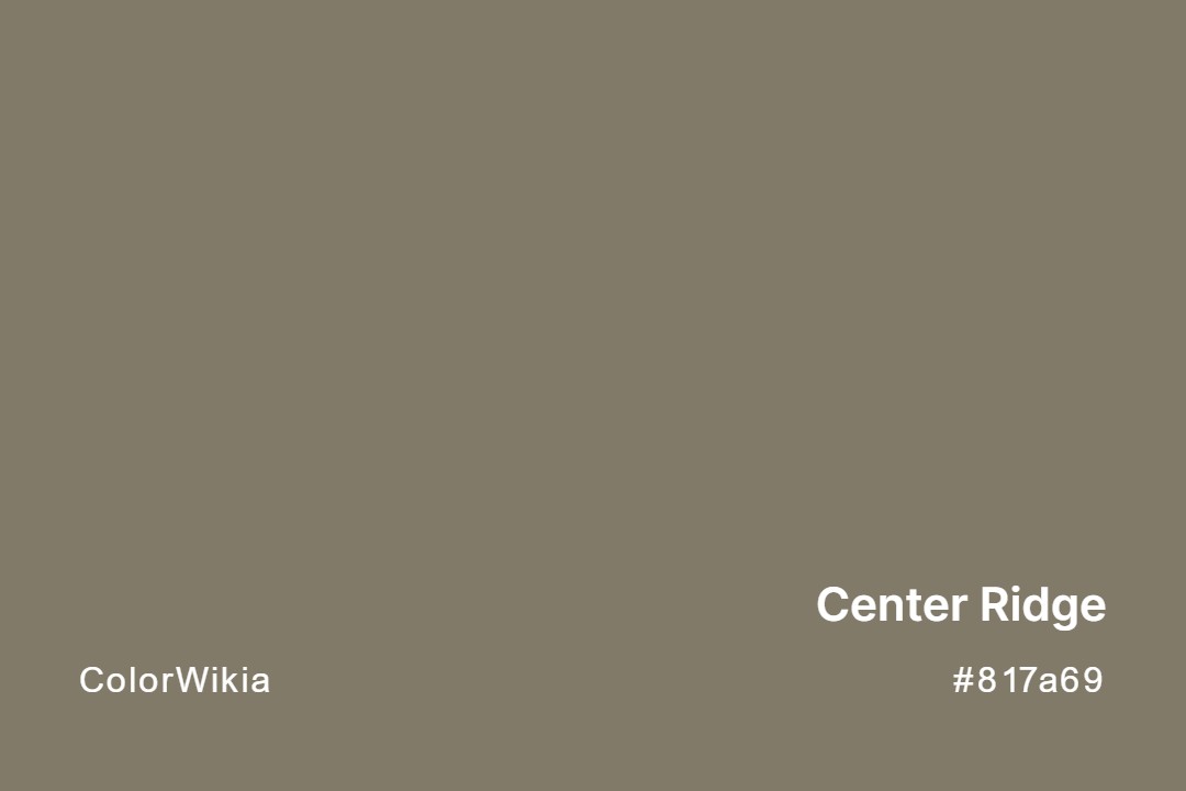 Center Ridge Color – #817a69: Codes and Complete Breakdown