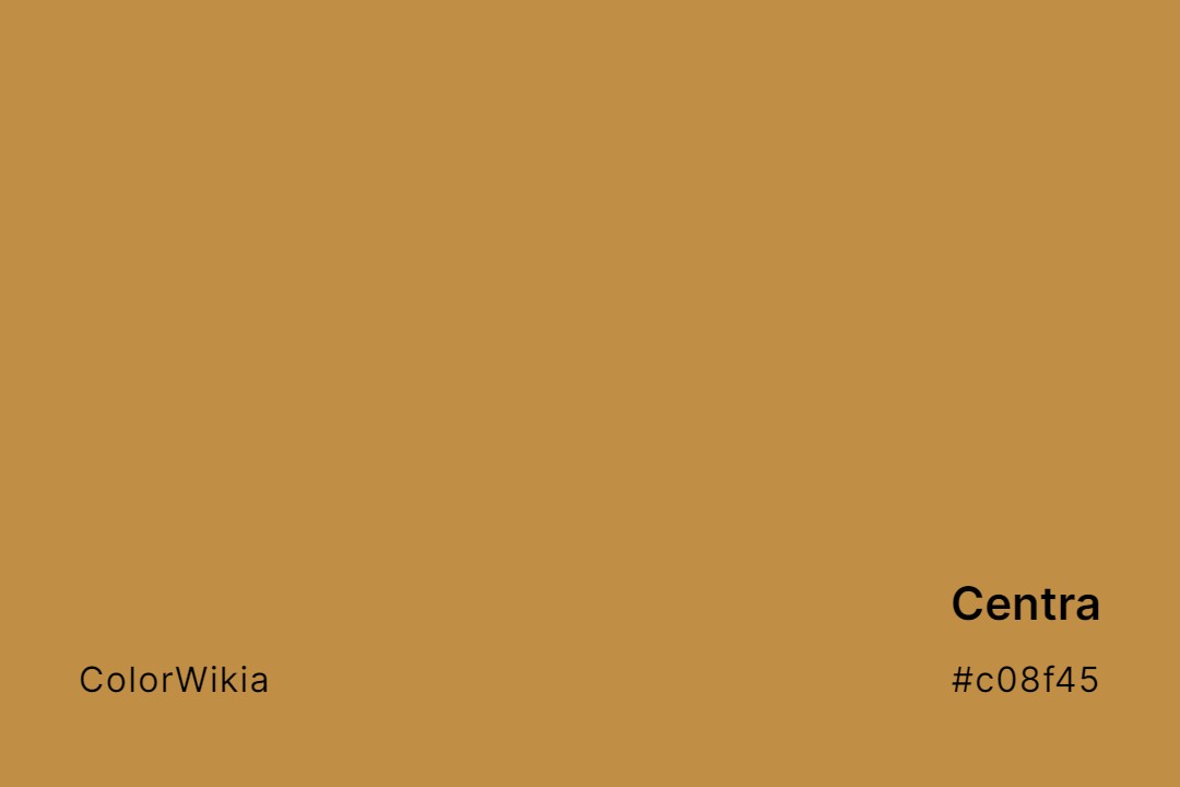 Centra Color – #c08f45: Codes and Complete Breakdown