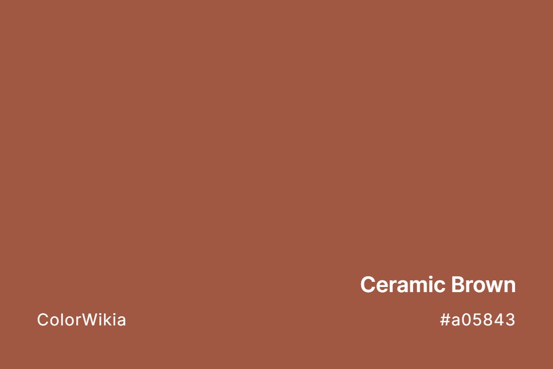 Ceramic Brown Color – #a05843: Codes and Complete Breakdown
