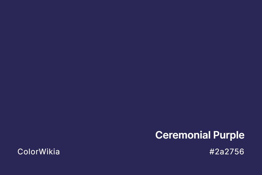 Ceremonial Purple Color – #2a2756: Codes and Complete Breakdown